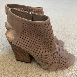 Vince Camuto open toe booties